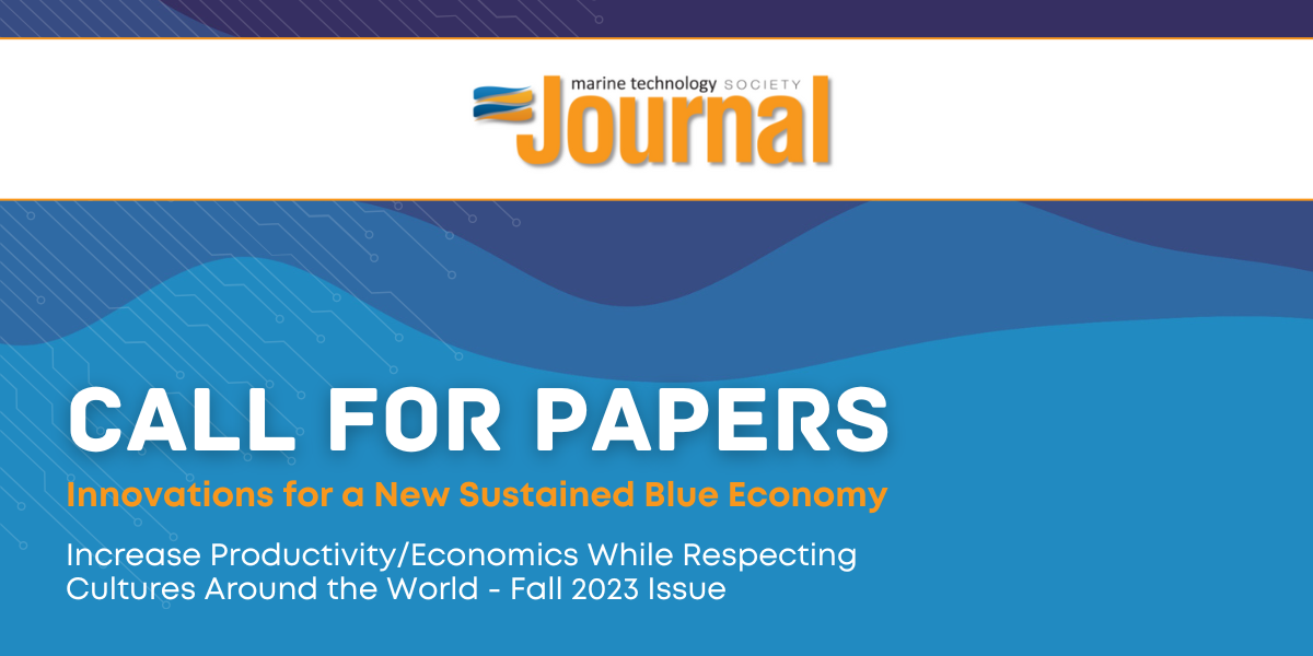 Call for Papers Innovations for a New Sustained Blue Economy